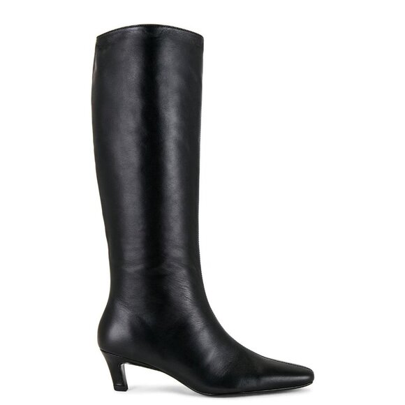 Tony Bianco Shoes - Tony Bianco Vixon Heeled Boot in Black 7 Womens Leather knee High